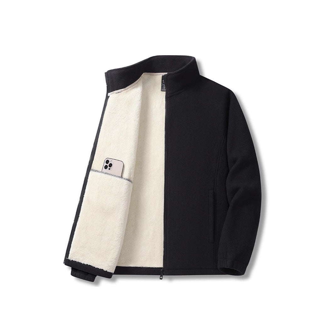 Herren Dreiteiliges Thermo-Fleece-Trainingsset mit wattierter Weste und Jogginghose Nord Taschen