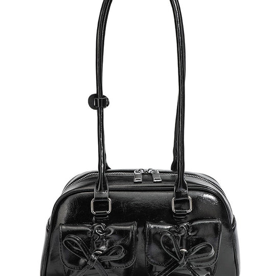 Damen Handtasche mit dekorativen Schleifen und praktischer Innenaufteilung Nord Taschen