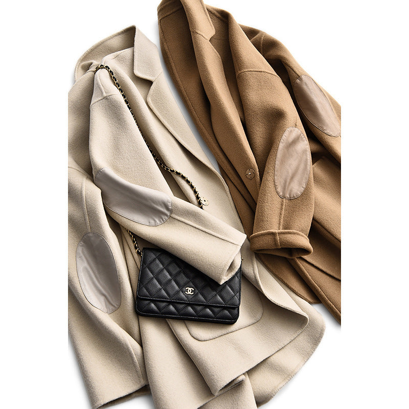 Damen Oversized Wolljacke Nord Taschen