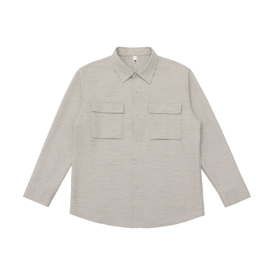 Damen Overshirt-Jacke mit Pattentaschen und verdeckter Druckknopfleiste Nord Taschen