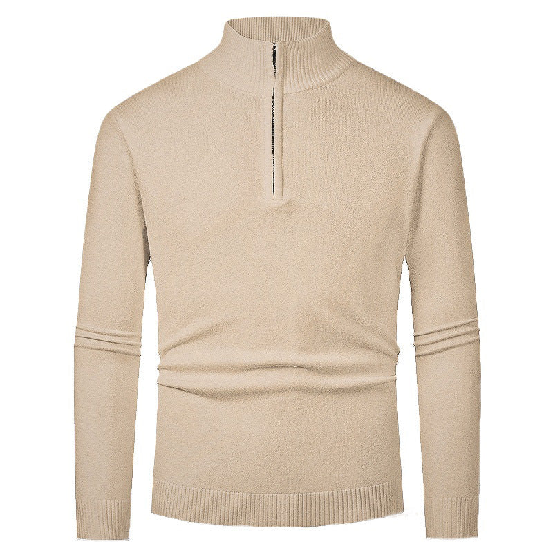 Eleganter Merino Komfort Pullover Damen Reißverschluss Moderne Strickware