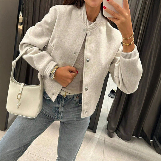 Damen Sportliche Oversized-Jacke Nord Taschen