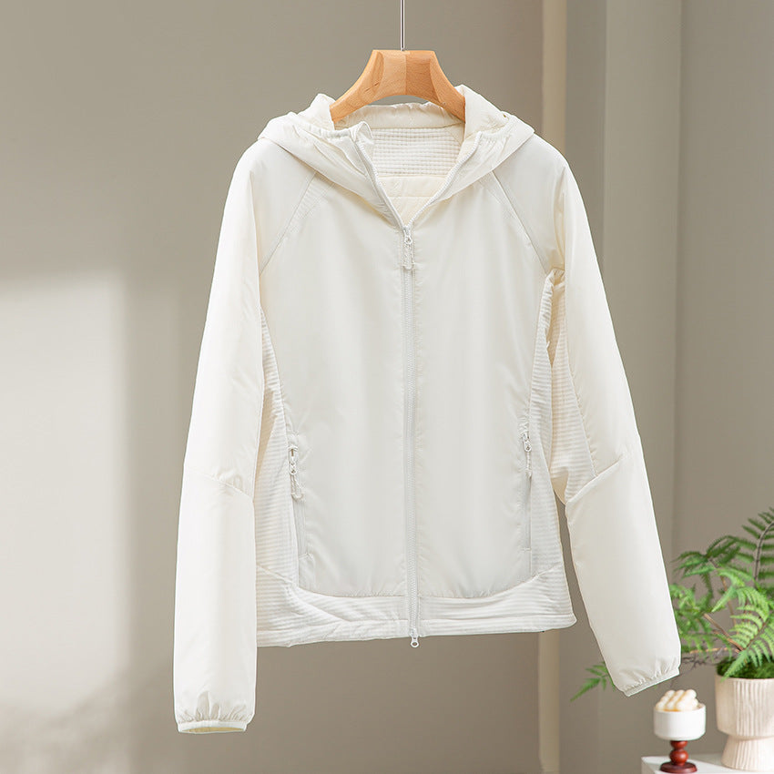Damen Leichte Wind- und Thermojacke mit Kapuze, gesteppter Innenlage und Zweiwege-Reißverschluss Nord Taschen