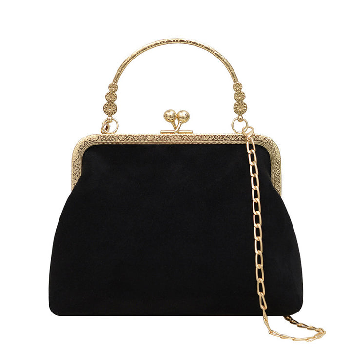 Damen elegante Clutch-Tasche mit Kettenriemen und floralem Verschluss Nord Taschen