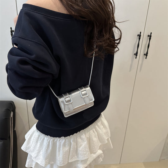 Damen klassische Mini-Umhängetasche mit elegantem Riemen Nord Taschen