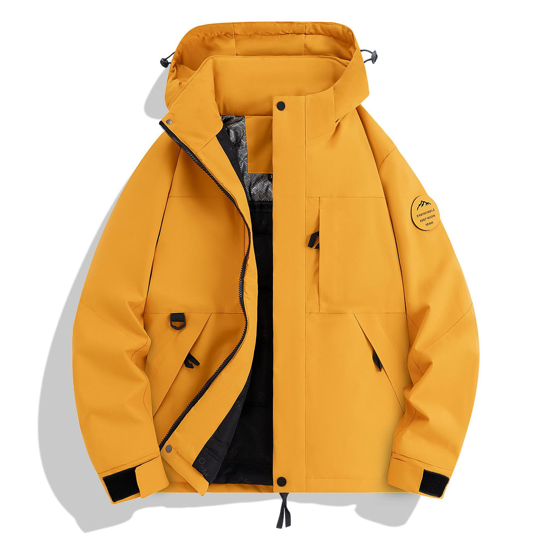 Herren Wasserdichte und atmungsaktive Softshell-Outdoorjacke Nord Taschen