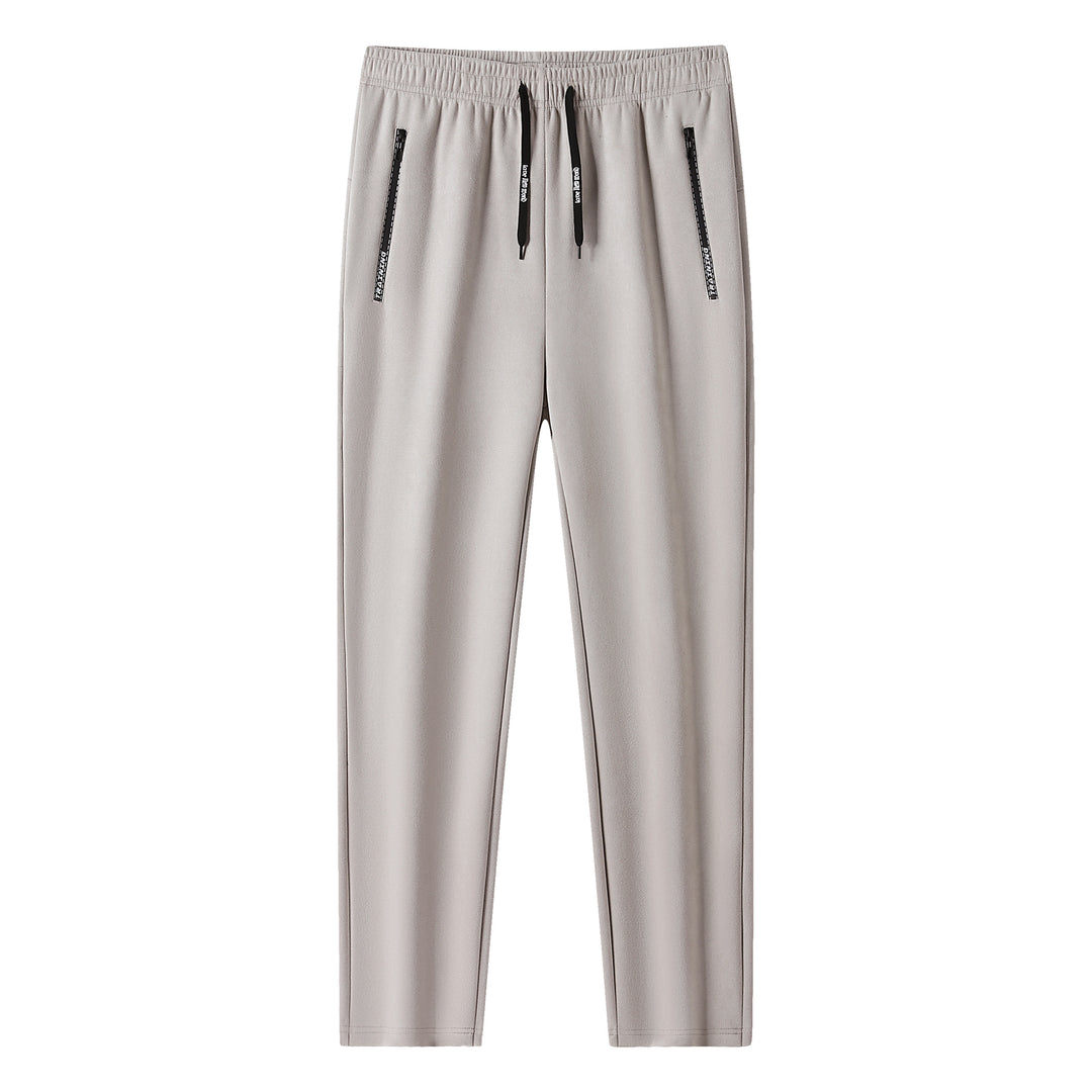 Herren Slim-Fit Jogginghose mit Gummibund, Kordelzug und Reißverschlusstaschen Nord Taschen