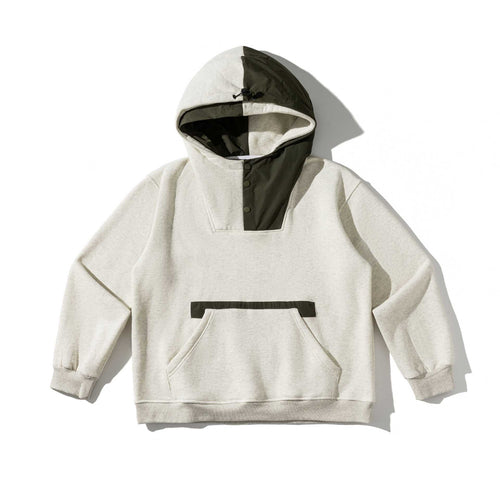 Unisex Oversize Kapuzenpullover mit technischem Frontpanel und Kängurutasche Nord Taschen