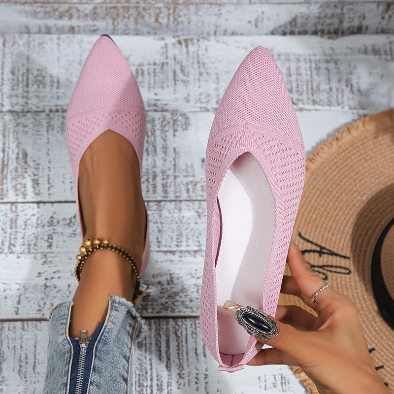 Damen Slingback-Ballerinas mit atmungsaktivem Netzdesign und flexiblem Fußbett