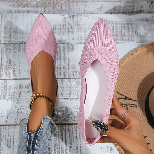 Damen Slingback-Ballerinas mit atmungsaktivem Netzdesign und flexiblem Fußbett