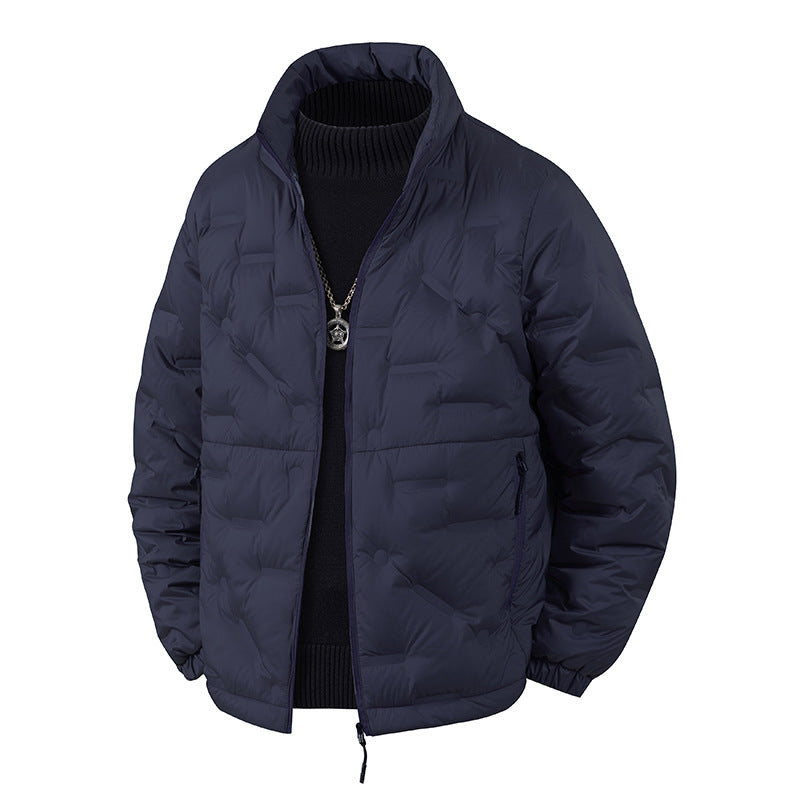 Herren Leichte gesteppte Thermojacke mit Stehkragen und Reißverschlusstaschen Nord Taschen