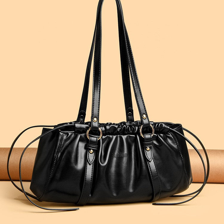 Damen elegante Beuteltasche mit raffiniertem Kordelzug Nord Taschen