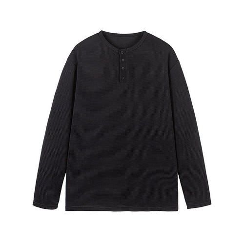 Unisex Thermisches Henley‑Shirt mit Waffelstruktur und langer Arm Nord Taschen