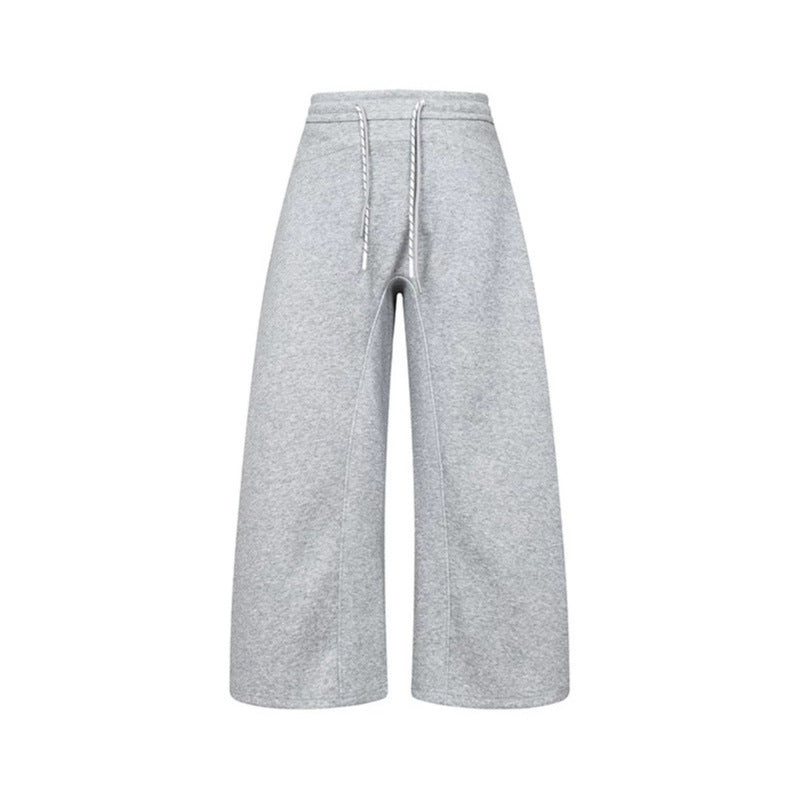 Damen Culotte-Sweatpants mit hohem Bund, Kordelzug und weitem Bein Nord Taschen