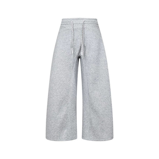 Damen Culotte-Sweatpants mit hohem Bund, Kordelzug und weitem Bein Nord Taschen