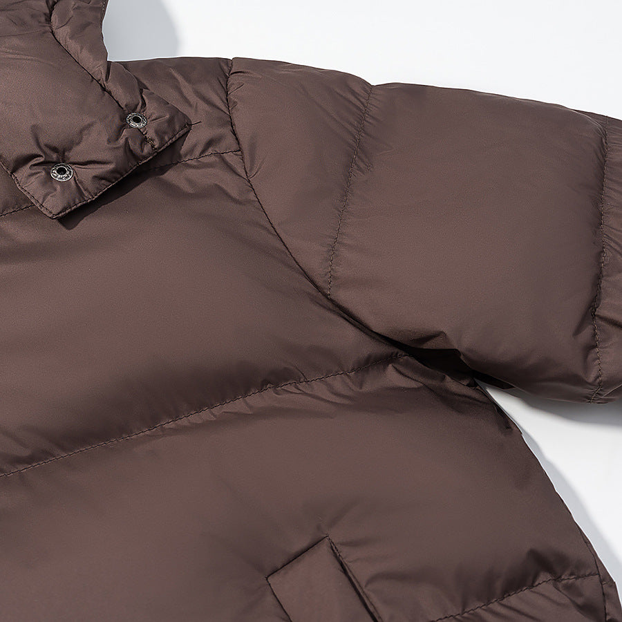 Damen Wattierte Daunenoptik-Steppjacke mit abnehmbarer Kapuze Nord Taschen