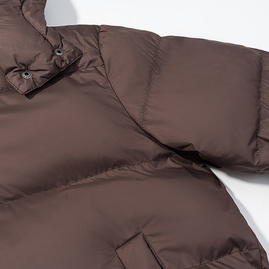 Damen Wattierte Daunenoptik-Steppjacke mit abnehmbarer Kapuze Nord Taschen