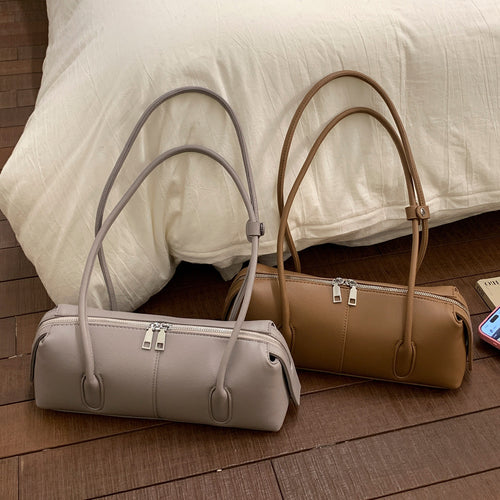 Damen elegante Umhängetasche mit doppeltem Reißverschluss und praktischen Details Nord Taschen