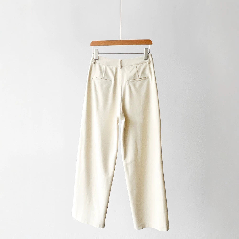 Damen Weit geschnittene elegante Trousers Nord Taschen