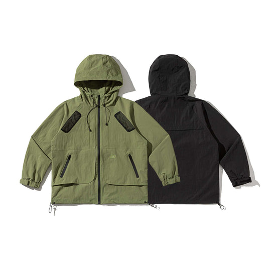 Unisex Technischer Parka mit Kapuze, Mesh‑Lüftungen und verstellbarem Saum Nord Taschen