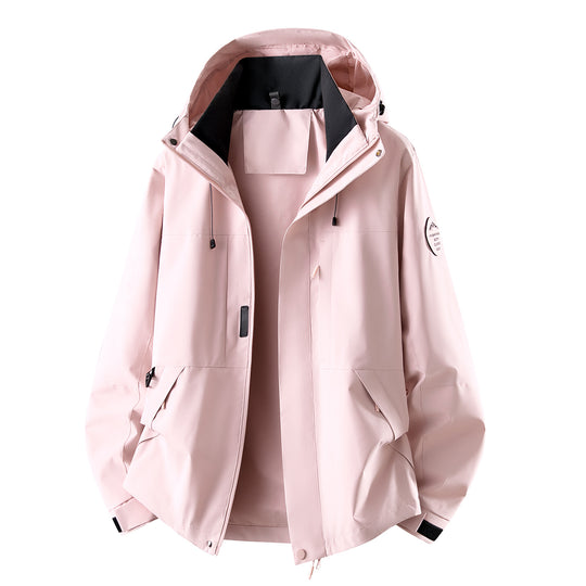 Herren Wasserabweisende Oversize-Outdoorjacke mit Kapuze, atmungsaktivem Softshell & Utility‑Taschen Nord Taschen