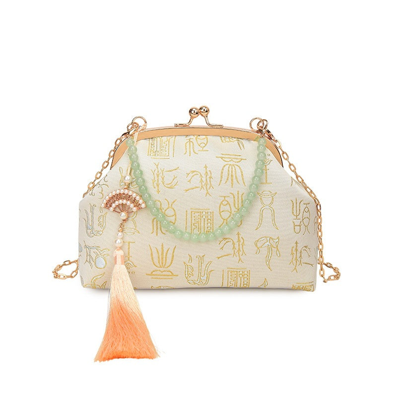 Damen elegante Clutch mit einzigartigem Anhänger Nord Taschen