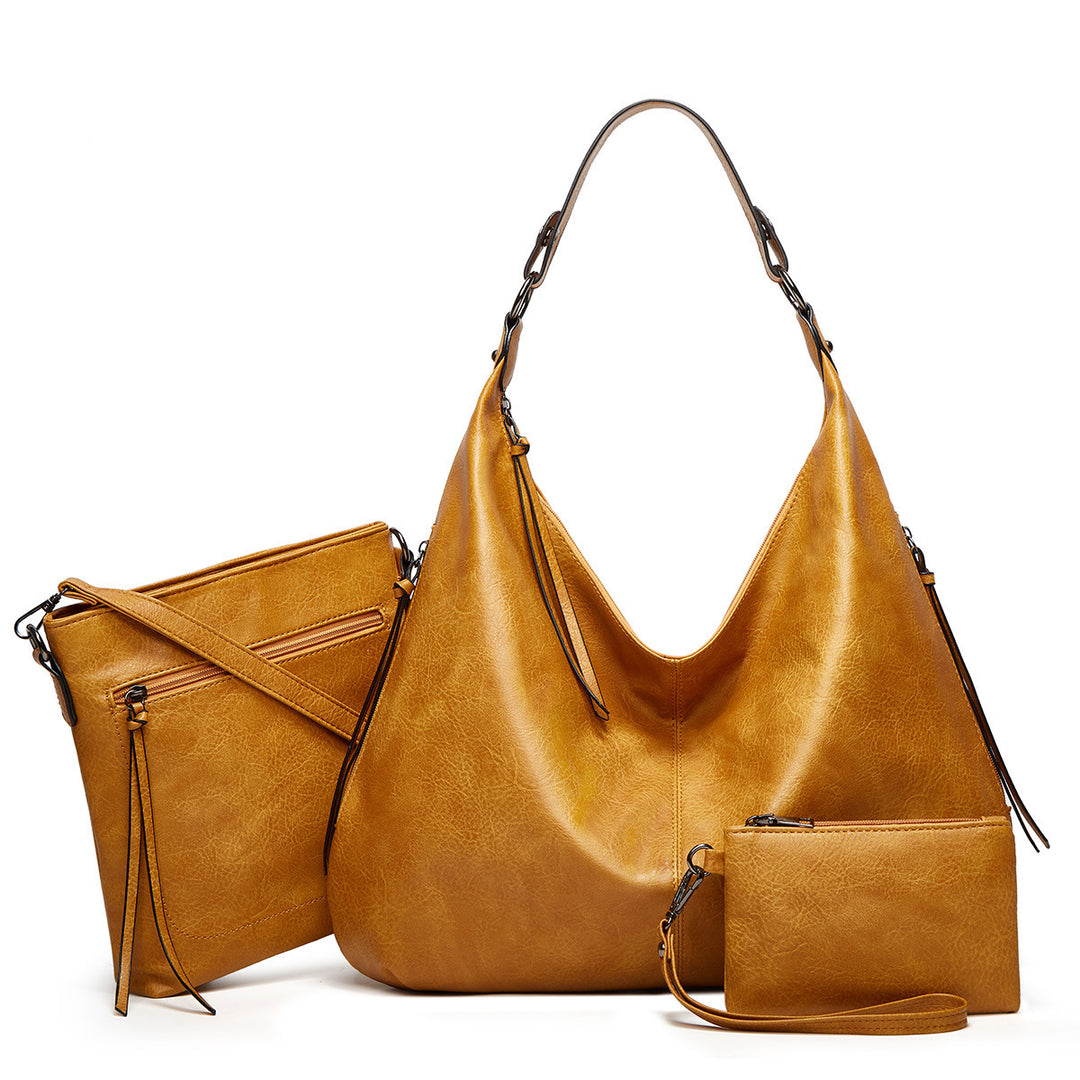 Damen Hobo-Tasche mit abnehmbarer Umhängetasche und praktischer Kosmetiktasche Nord Taschen
