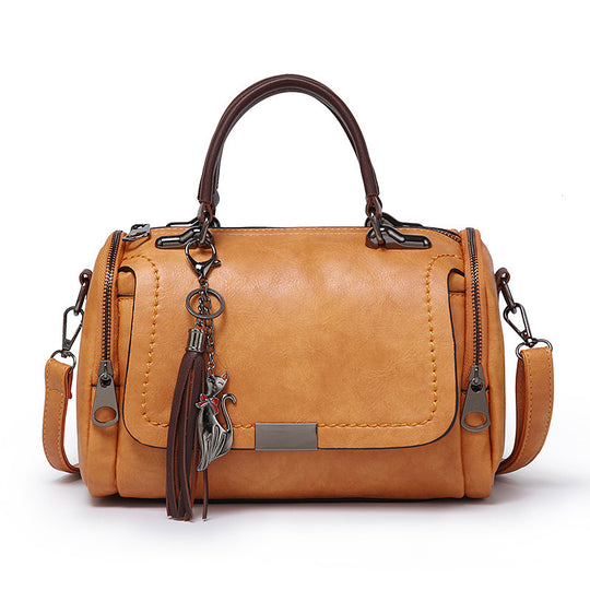Damen Henkeltasche mit luxuriösem Kunstleder und praktischen Fächern Nord Taschen