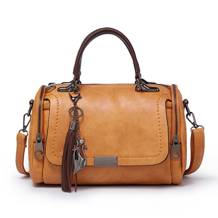 Damen Henkeltasche mit luxuriösem Kunstleder und praktischen Fächern Nord Taschen