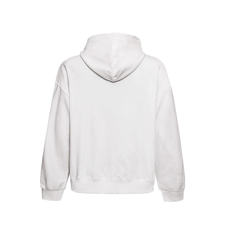 Damen Lässiges Oversize-Hoodie mit Typo-Frontprint, abgesenkten Schultern und Kängurutasche Nord Taschen