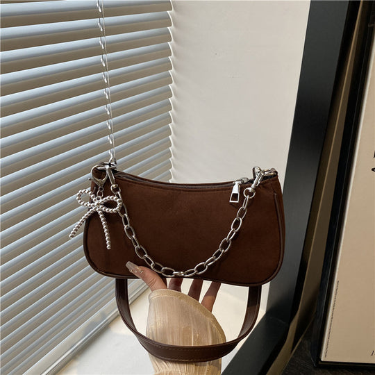 Damen Designer Umhängetasche mit luxuriösem Kettenanhänger Nord Taschen