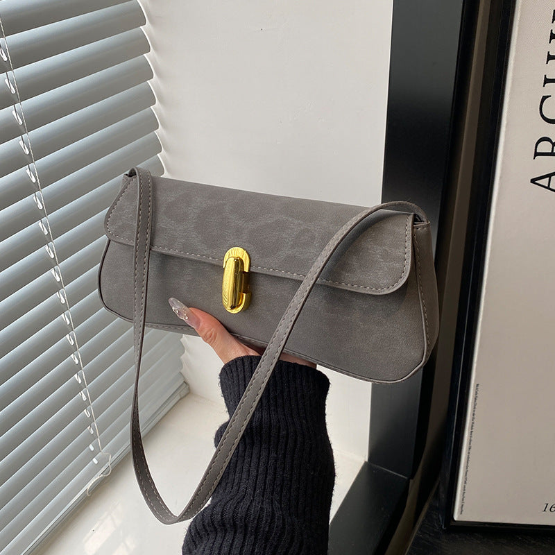 Damen Clutch mit elegantem Goldverschluss Nord Taschen