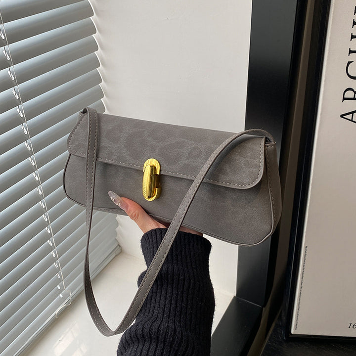 Damen Clutch mit elegantem Goldverschluss Nord Taschen