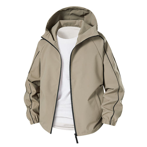 Herren Leichte Softshell-Outdoorjacke mit Kapuze, elastischen Bündchen und durchgehendem Reißverschluss Nord Taschen