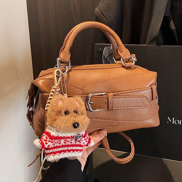 Damen Mini-Handtasche mit charmantem Tieranhänger Nord Taschen
