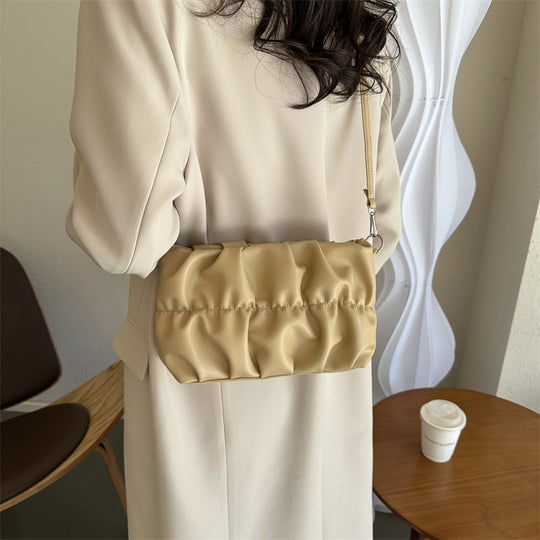 Damen trendige Clutch-Tasche mit Raffungen Nord Taschen