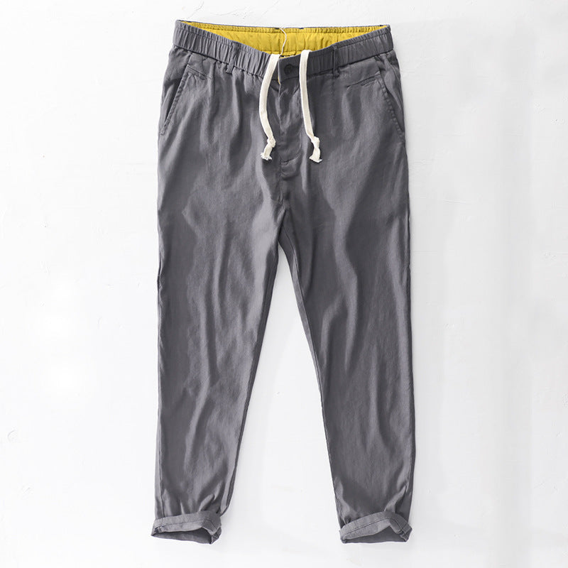 Herren Baumwoll-Chino mit Elastikbund und konischem Schnitt Nord Taschen