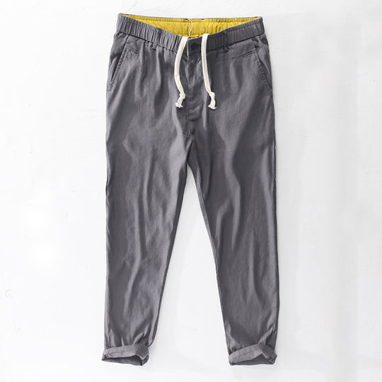 Herren Baumwoll-Chino mit Elastikbund und konischem Schnitt Nord Taschen