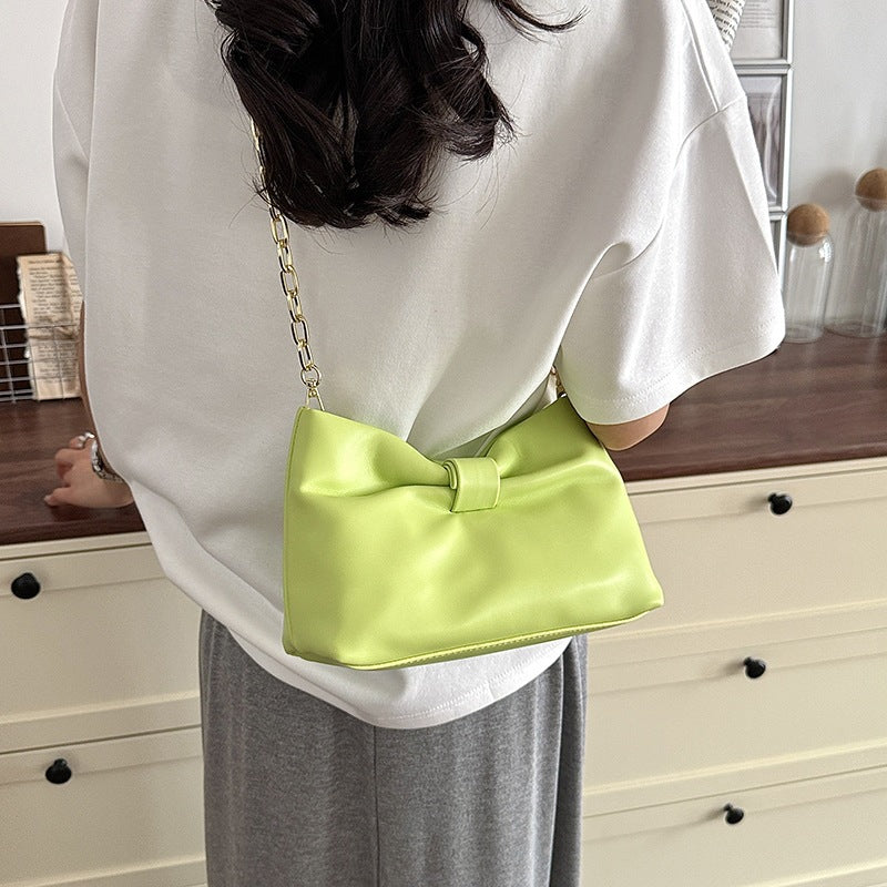 Damen elegante Clutch-Tasche mit edler Schleife Nord Taschen