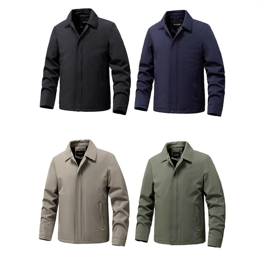 Herren Leichter wasserabweisender Stehkragen-Blouson mit Thermofutter Nord Taschen