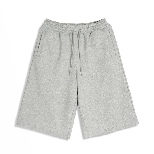 Herren Knieumspielende French-Terry Sweatshorts mit Kordelzug und gesticktem Wappen Nord Taschen