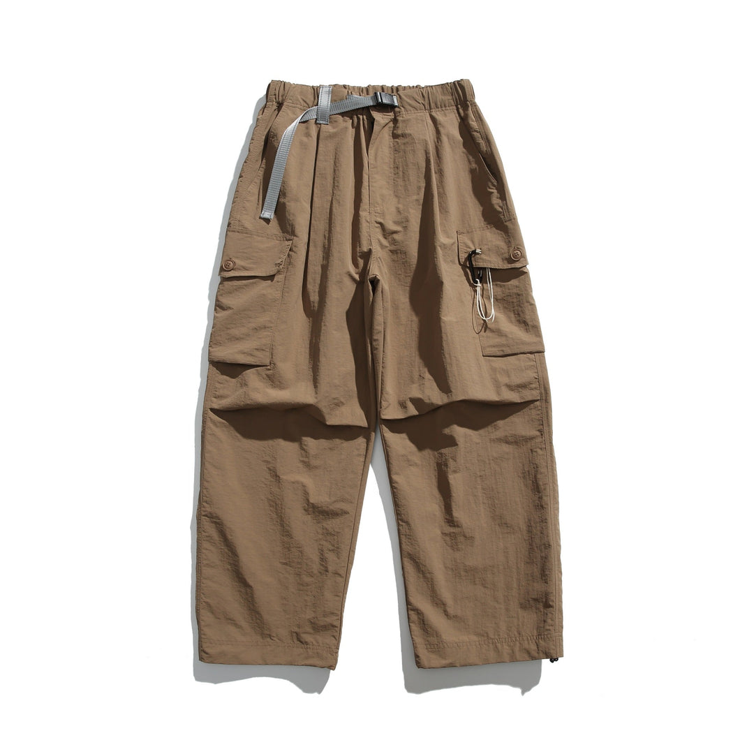 Herren Cargo-Hose im Utility‑Stil mit elastischem Bund und integriertem Gurt Nord Taschen