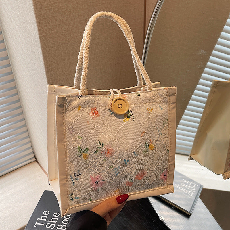 Damen praktische und stilvolle Einkaufstasche mit floralem Design Nord Taschen