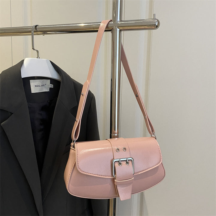Damen Umhängetasche mit eleganter Schnallenverzierung Nord Taschen