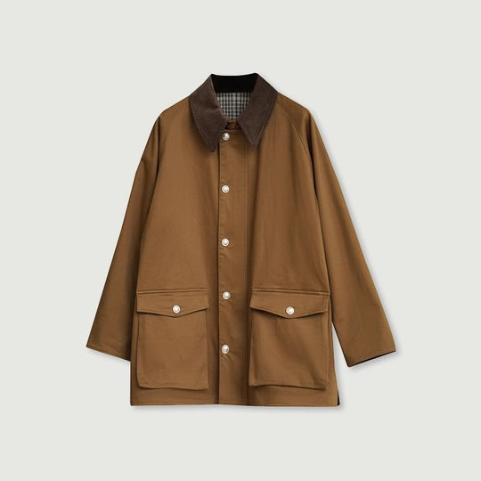 Damen Stilvolle Übergangsjacke mit praktischem Kragen und großen Taschen Nord Taschen