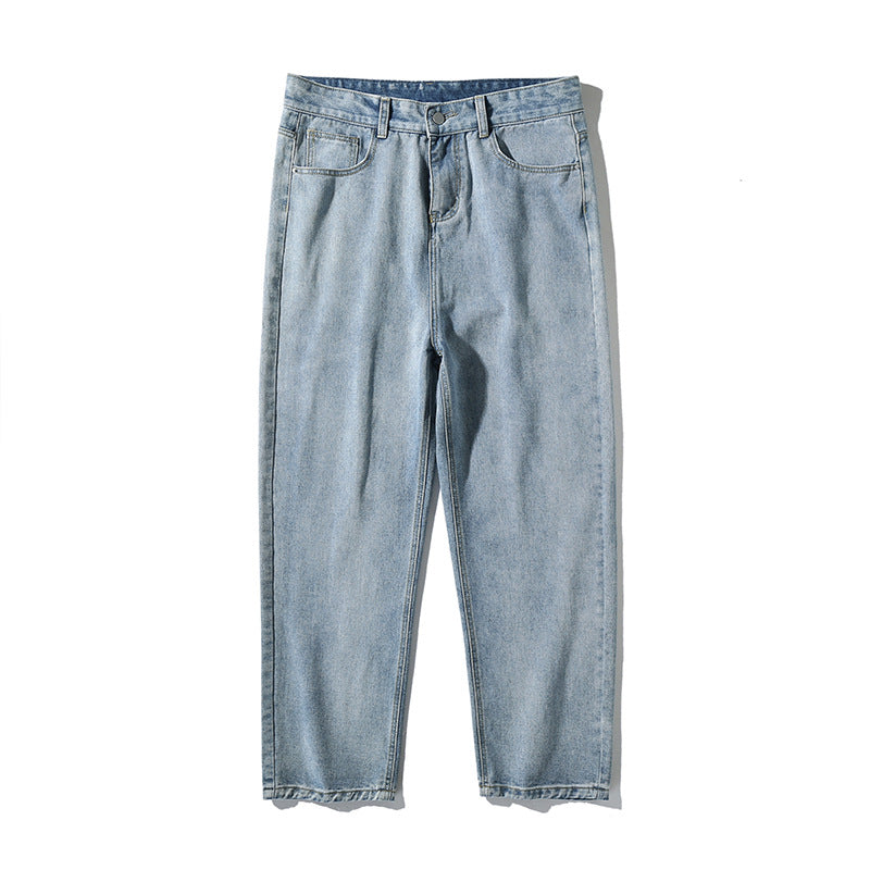 Damen High‑Waist Tapered Jeans mit lockerem Sitz und verkürztem Saum Nord Taschen
