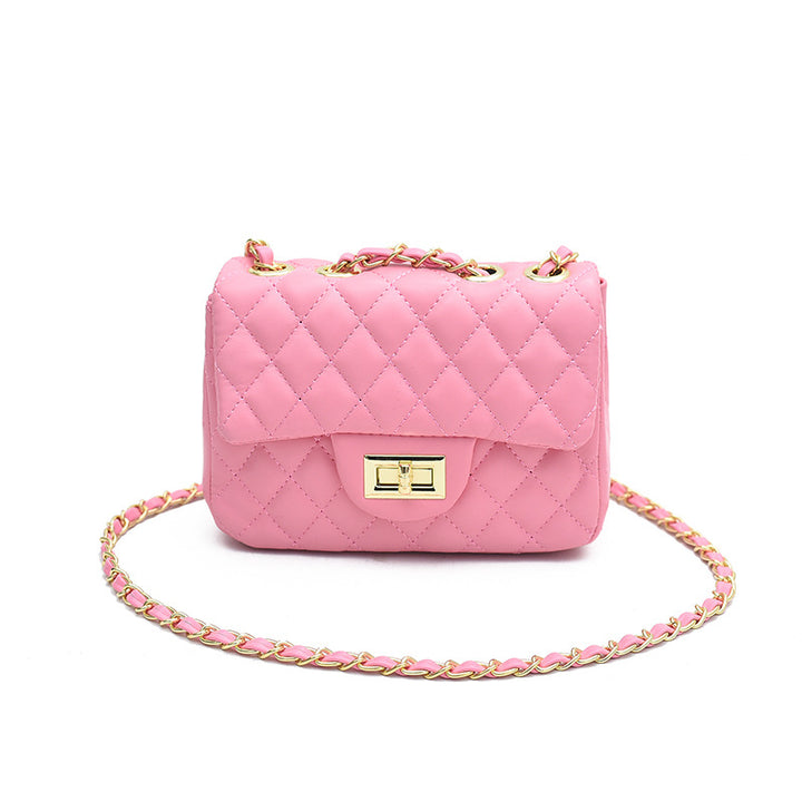 Damen Mini-Schultertasche im eleganten Steppmuster mit goldenen Akzenten Nord Taschen