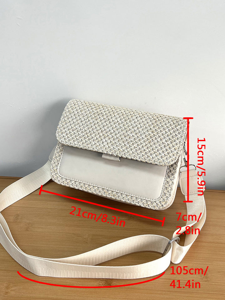 Damen praktische Umhängetasche mit geflochtenem Design Nord Taschen