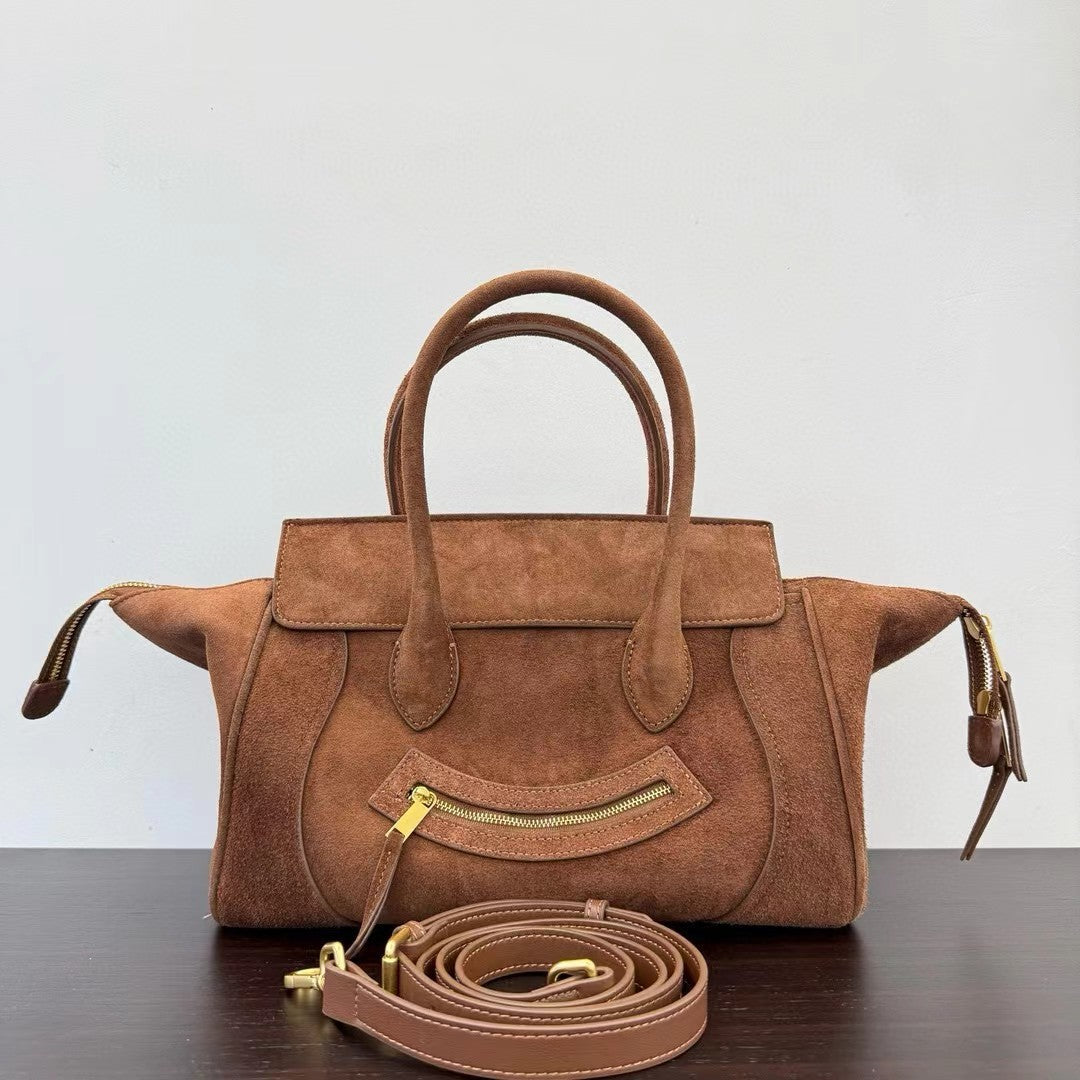 Damen hochwertige Wildleder Handtasche Nord Taschen