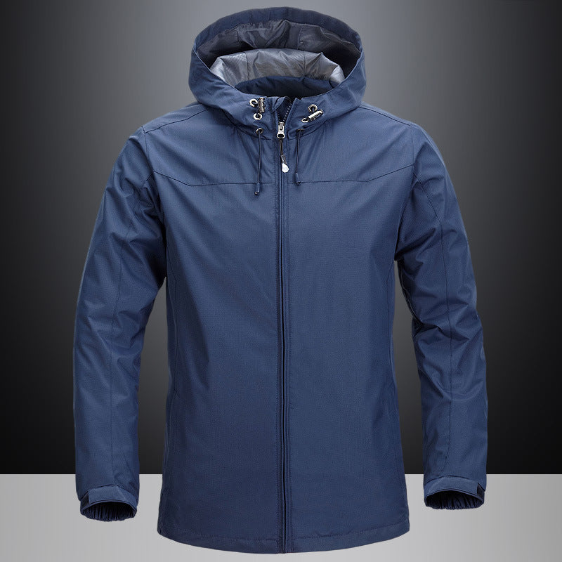 Unisex Leichte packbare Regen- und Windjacke mit verstellbarer Kapuze und atmungsaktivem Futter Nord Taschen